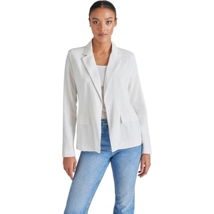 Steve Madden Apparel Payton Blazer, White, X-Large