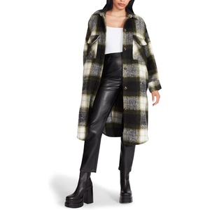 Steve Madden Apparel Women’s Chloe Shirt Jacket(Olive Night)