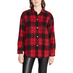 Steve Madden Apparel Womens Sophia Shacket COAT, Red, Small US
