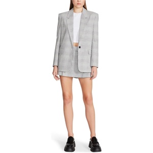 Steve Madden Women’s Apparel Kris Blazer(Grey)