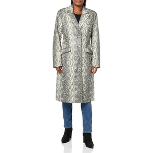 Steve Madden Women’s Gemini Coat(Black/Ivory)