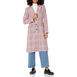Steve Madden Women’s Gemini Coat(Pink Check)