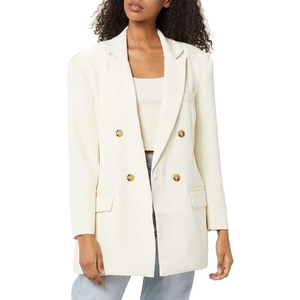 Steve Madden Women’s Isabella Blazer(Pristine Ivory)