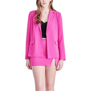 Steve Madden Womens Payton Blazer(Raspberry Pink)