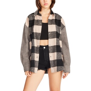 Steve Madden Women’s Sophia Shacket Coat(Light Taupe)