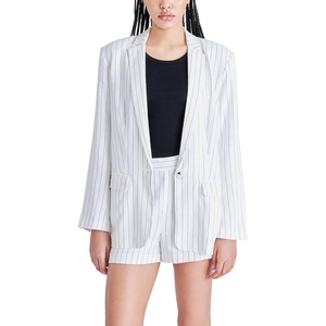 Steve Madden Women’s Steve Madden Apparel Jessa Blazer(Ivory Stripe)