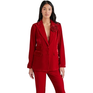 Steve Madden Women’s Steve Madden Apparel Merene Blazer(Red Velvet)