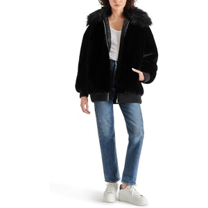 Steve Madden Women’s Sylvia Coat(Black)