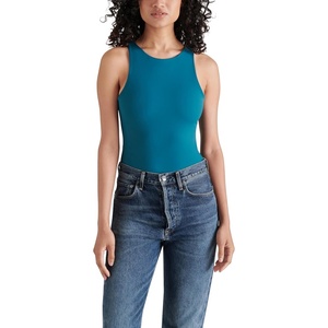Steve Madden womens Nico Bodysuit(Blue)