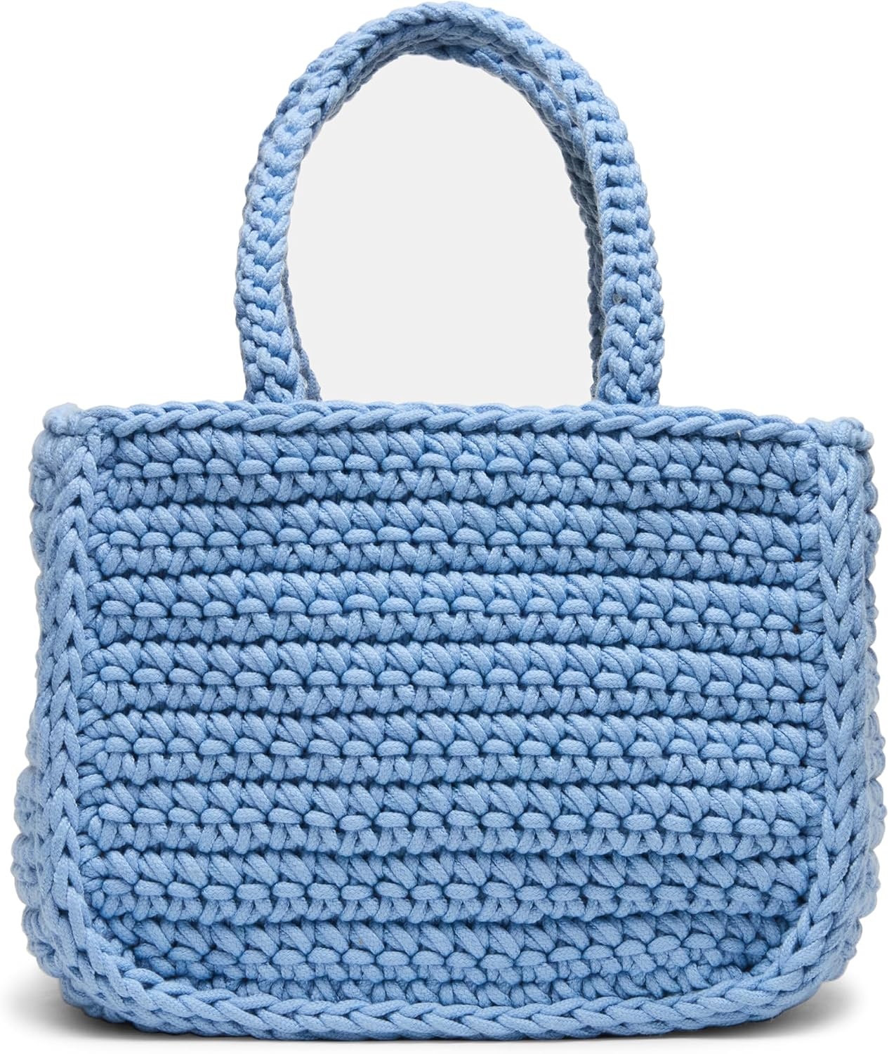 image:imageSteve Madden Womens Steve Madden Luvly Crochet Mini Top HandleLight Blue