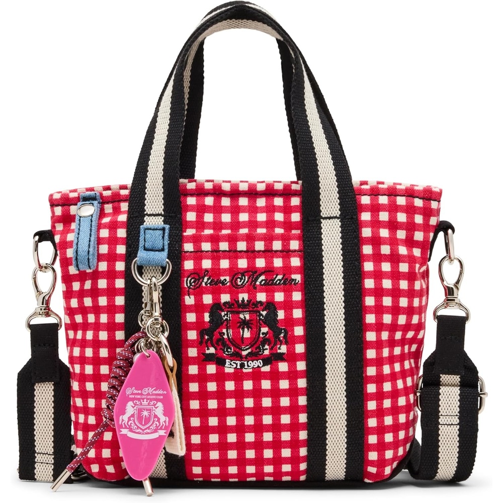 image:imageSteve Madden College Mini ToteRed White
