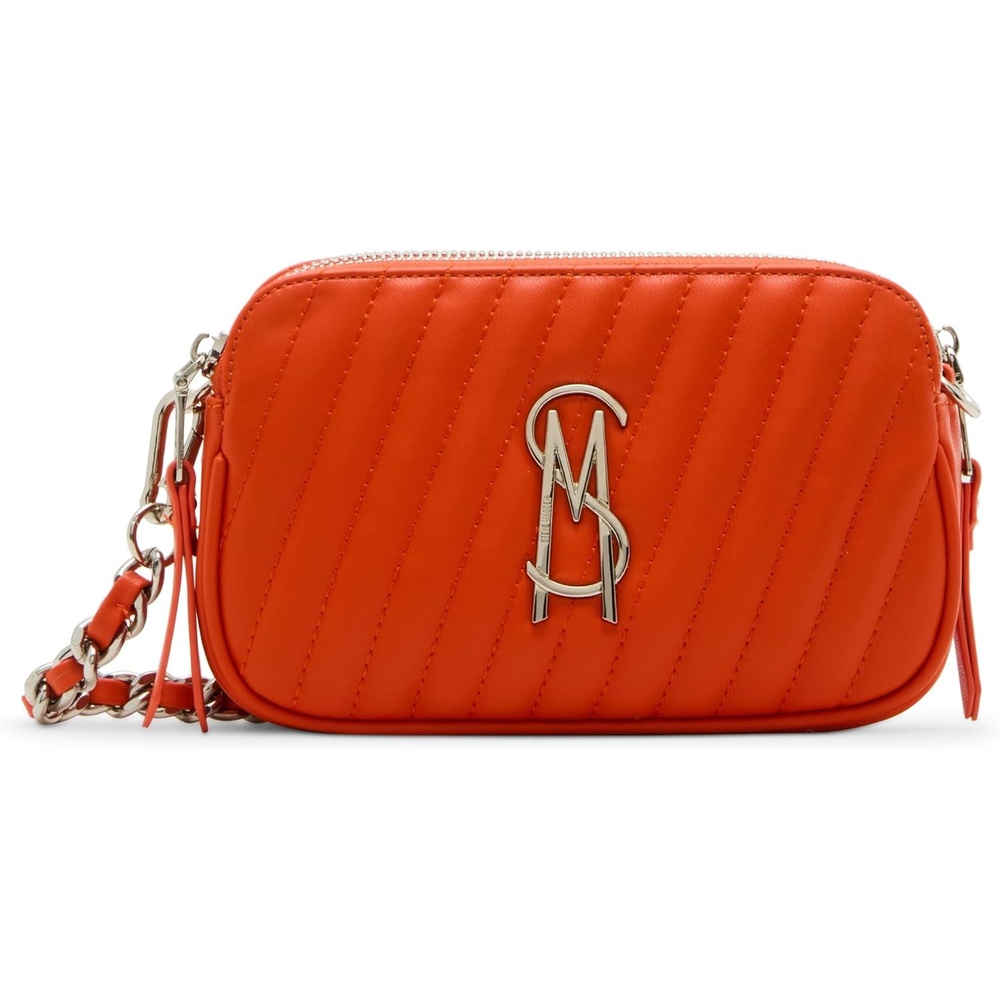 image:imageSteve Madden Womens Daisy Quilted Crossbody  QuiltedOrange Diagonal