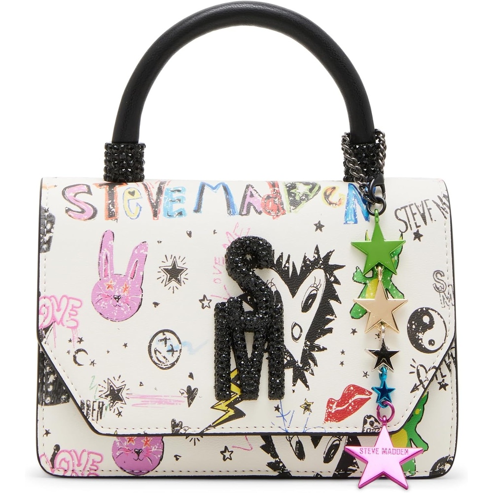 image:imageSteve Madden Womens Steve Madden Brat Mini Top HandleWhite Multi