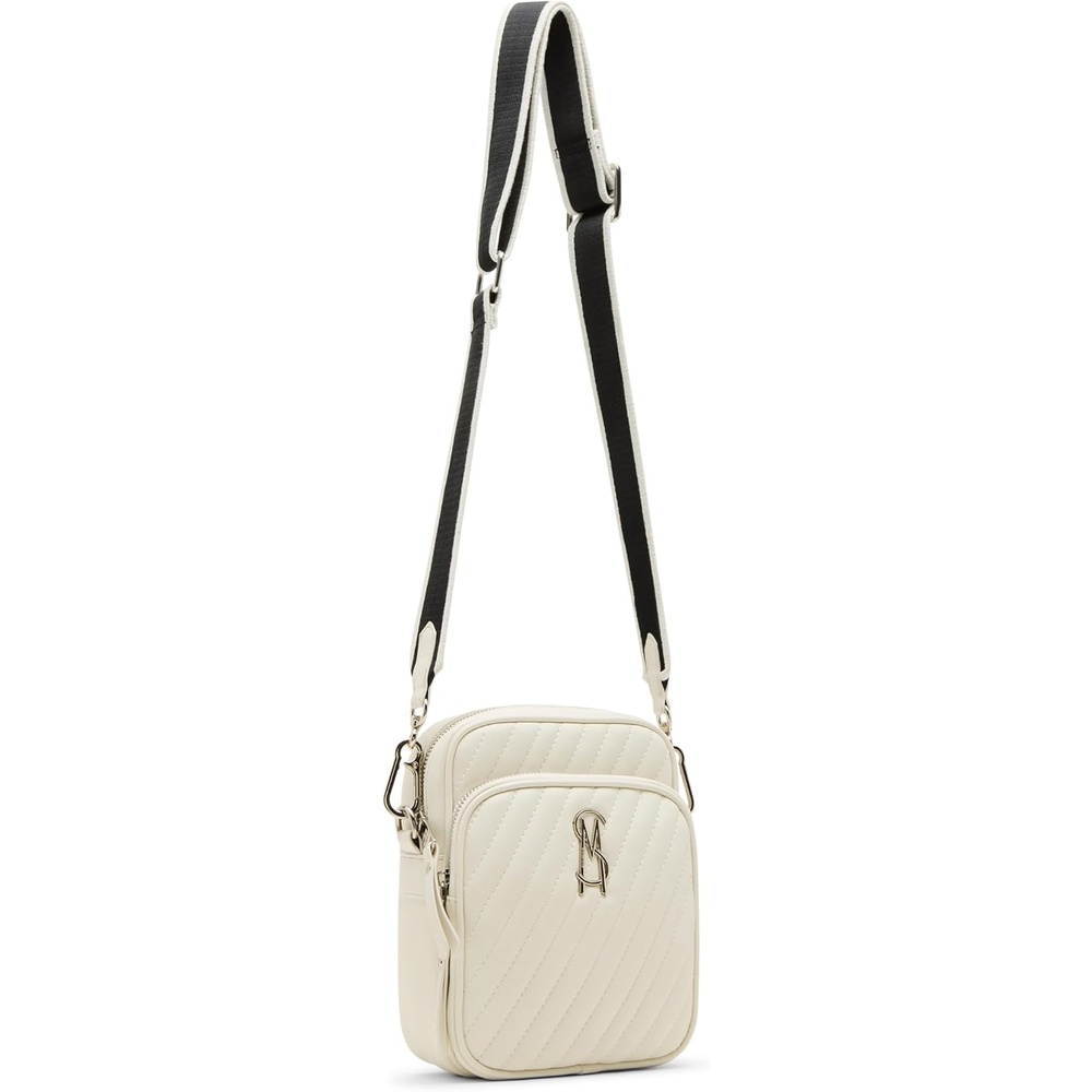 image:imageSteve Madden Womens Steve Madden Drakeeq Quilted CrossbodyChalk