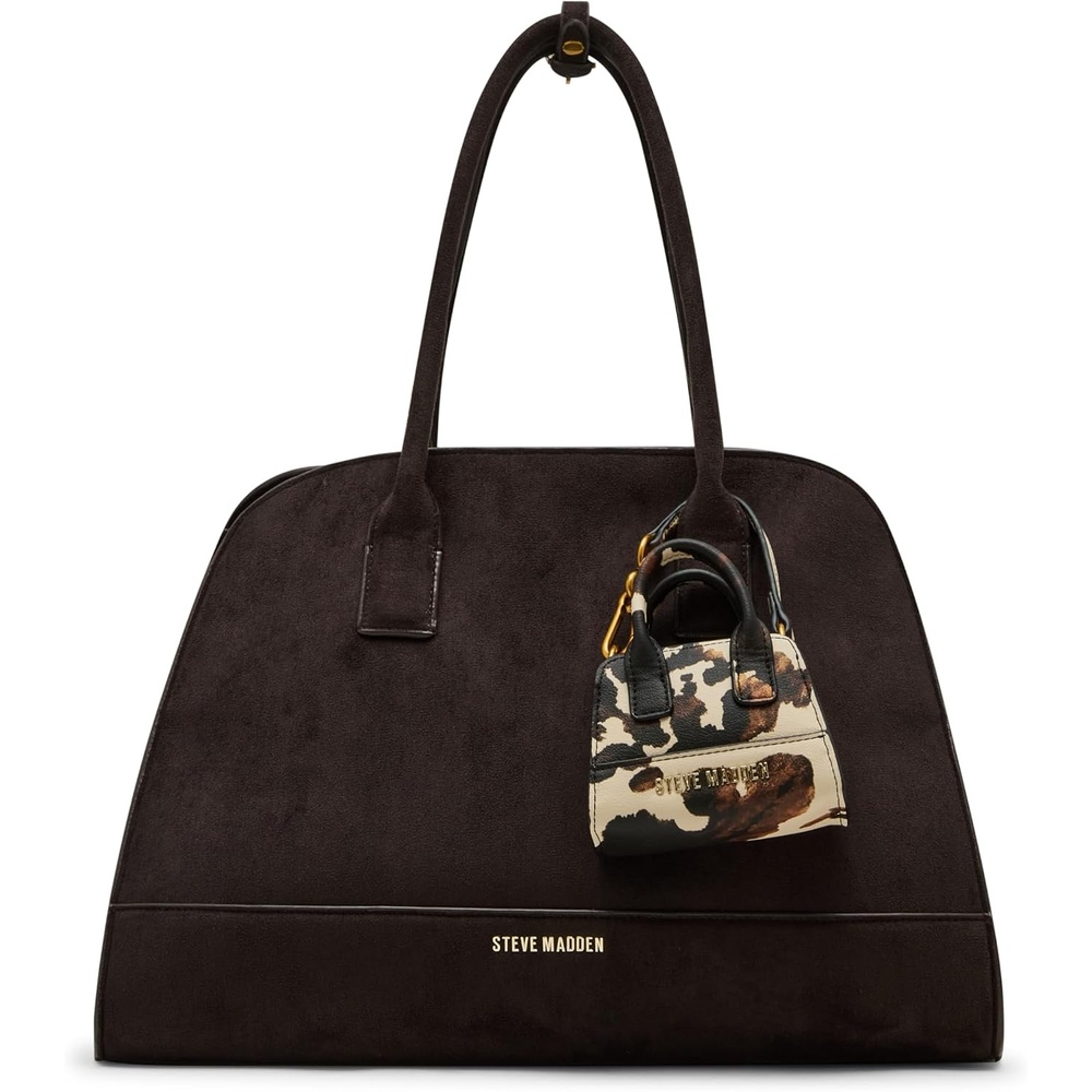 image:imageSteve Madden Womens Steve Madden Harlii Faux Suede SatchelChocolate