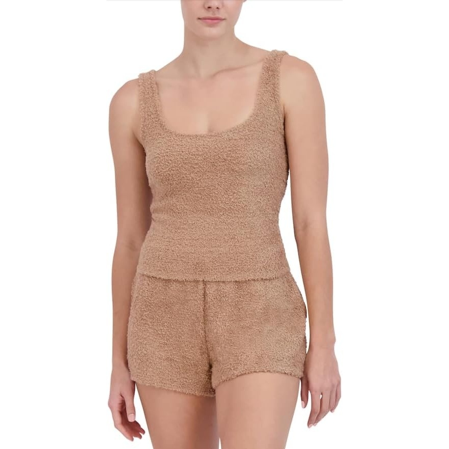 image:imageSteve Madden Womens Womens ScoopNeck Chenille Sleep Tank TopPraline
