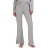 image:imageSteve Madden Womens Womens Ribbed FlareLeg Sleep PantsHeather Grey