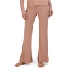 image:imageSteve Madden Womens Womens Ribbed FlareLeg Sleep PantsPraline