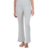 image:imageSteve Madden Womens Womens Ribbed FlareLeg Sleep PantsPuritan Grey