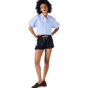 Steve Madden Apparel Women’s Reece Top(Soft Blue)