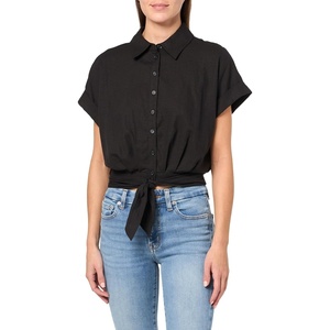 Steve Madden Apparel Women’s Tori Top, Black,Small