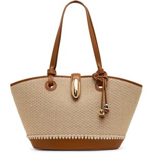 Steve Madden Bmarlin Tote Bag with Hardware, Light Natural