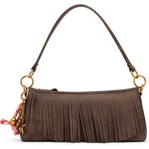 Steve Madden Dakotah Fringe Shoulder Bag(Brown)