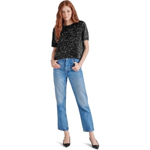 Steve Madden Women’s Apparel Cressa Top(Black)