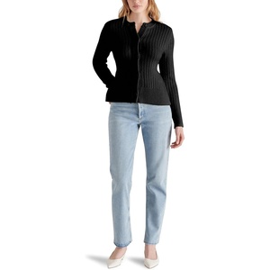 Steve Madden Women’s Apparel Illiana Sweater(Black)