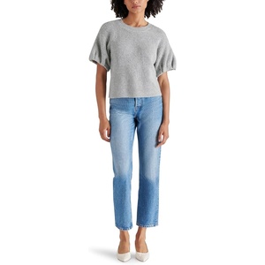 Steve Madden Women’s Apparel Jadey Sweater(Grey)