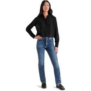 Steve Madden Women’s Apparel Noelle Top(Black)