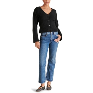 Steve Madden Women’s Apparel Odelia Cardigan(Black)