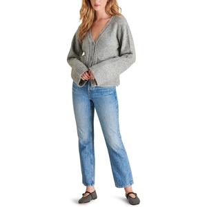 Steve Madden Women’s Apparel Odelia Cardigan(Grey)