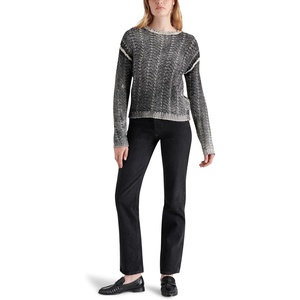 Steve Madden Women’s Apparel Renzo Sweater(Black)