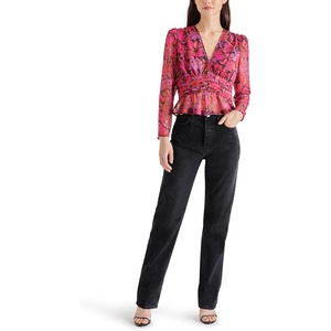 Steve Madden Women’s Azura Top(Dark Fuchsia)
