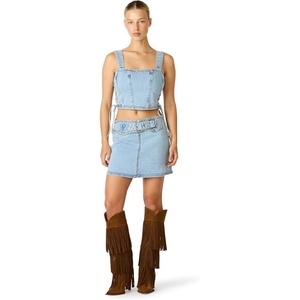 Steve Madden Women’s Babe Top(Hazey Blue)