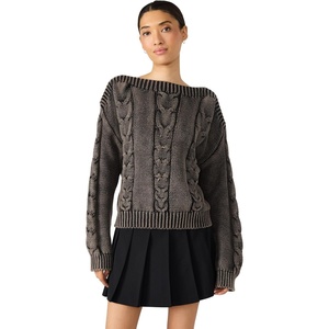 Steve Madden Womens Debbi Sweater(Black Multi)