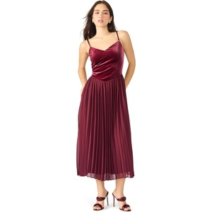 Steve Madden Women’s Estrella Dress(Wine)