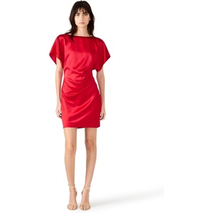 Steve Madden Women’s Everlee Dress(Dark Red)