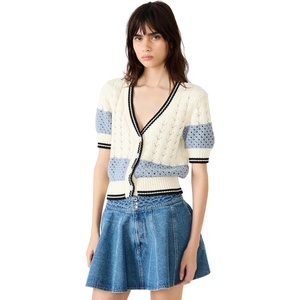 Steve Madden Women’s Fiona Sweater Cardigan(Blue)