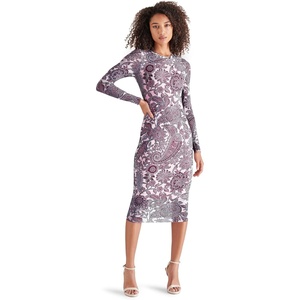 Steve Madden Women’s Hailee Dress(Burg Paisley)