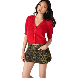 Steve Madden Women’s Janae Cardigan(Dark Red)