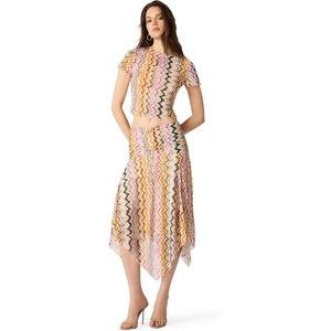 Steve Madden Women’s Larke Knit Top(Rainbow Vision)