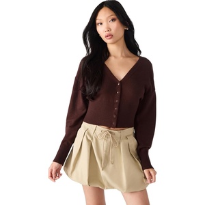Steve Madden Women’s Lauryn Cardigan(Chocolate)