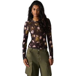 Steve Madden Women’s Lilianna Top(Black Multi)