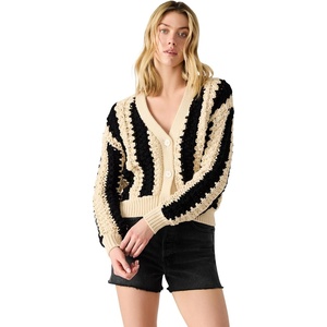 Steve Madden Women’s Lucas Cardigan(Black Multi)