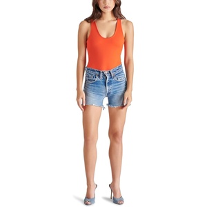 Steve Madden Women’s Lyra Bodysuit(Scarlet Red)