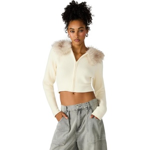 Steve Madden Women’s Lysia Sweater Jacket(Cream)