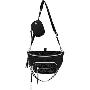 Steve Madden Women’s Maxima Crossbody Handbag(Black)