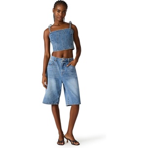 Steve Madden Women’s Meaghan Top(Blue Heather)